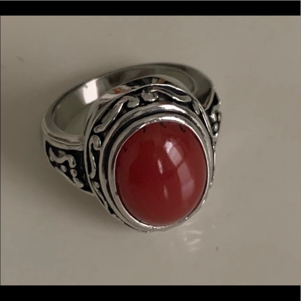 🛍️Premier Designs red Stoned Ring Bali